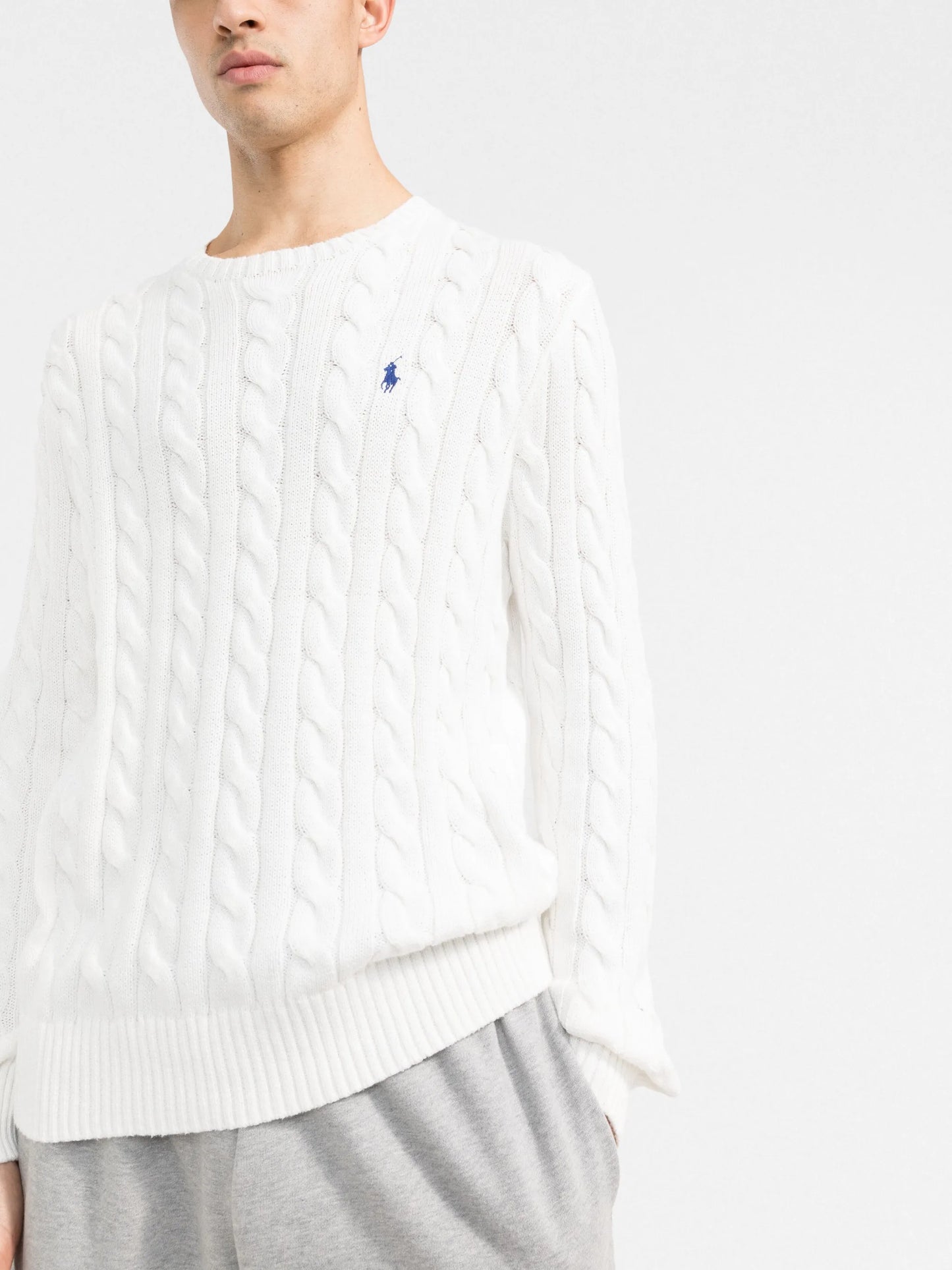 Ralph Lauren - Maglia Trecce - Bianco