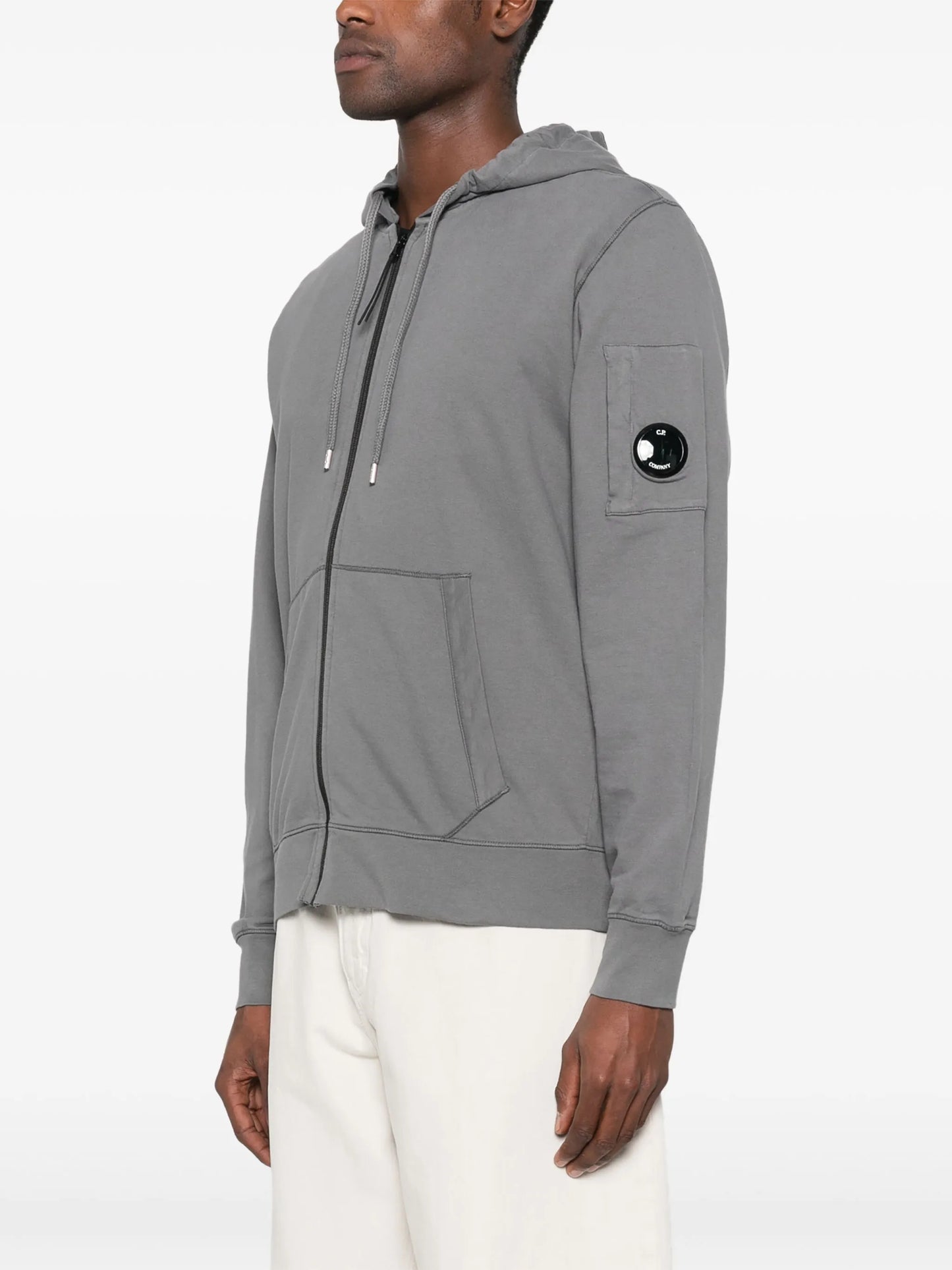 C.P. Company - Felpa Zip Capp. - Piombo
