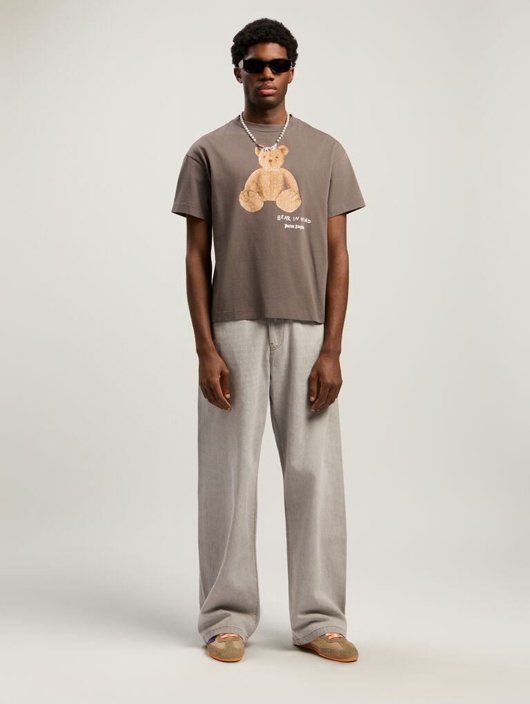 Palm Angels - Bear In Mind Reg Tee - Grigio