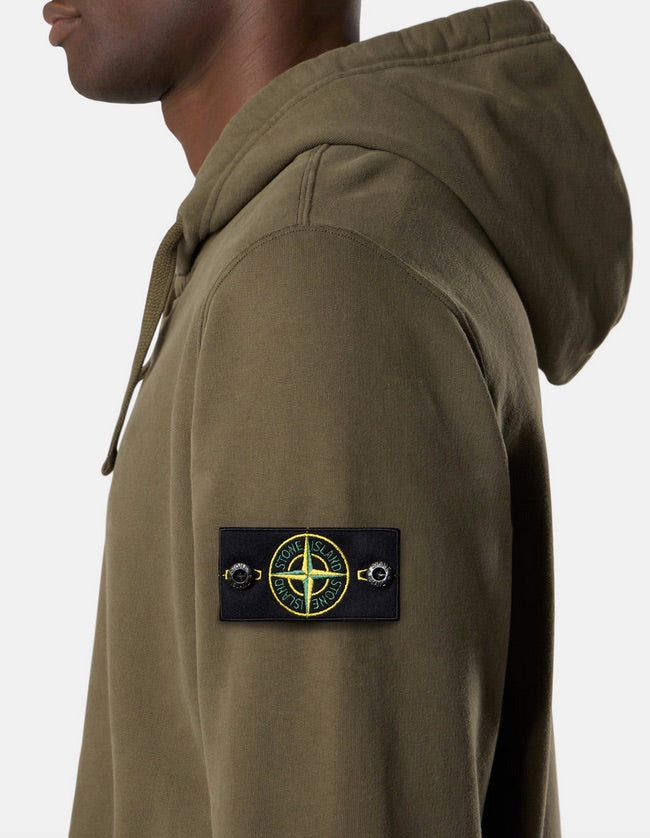Stone Island - Felpa Full Zip. - Verde