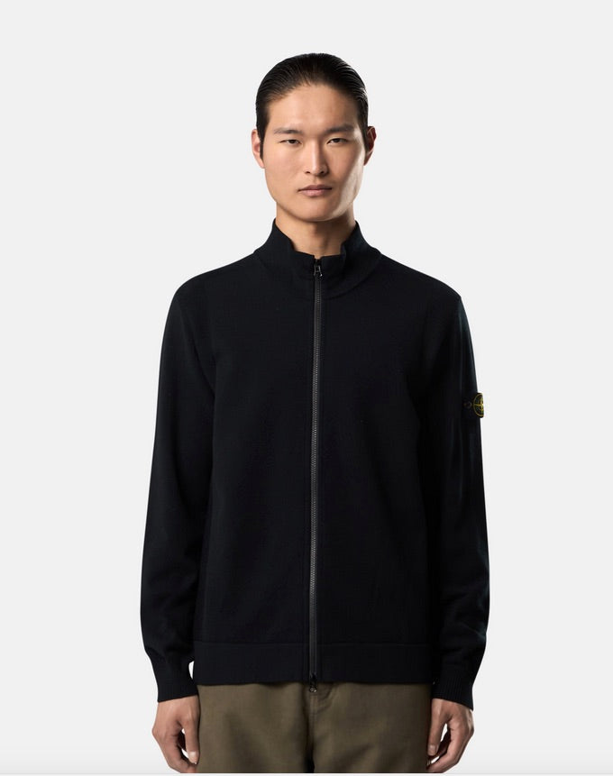 Stone Island - Cardigan Full Zip Rws. - Nero