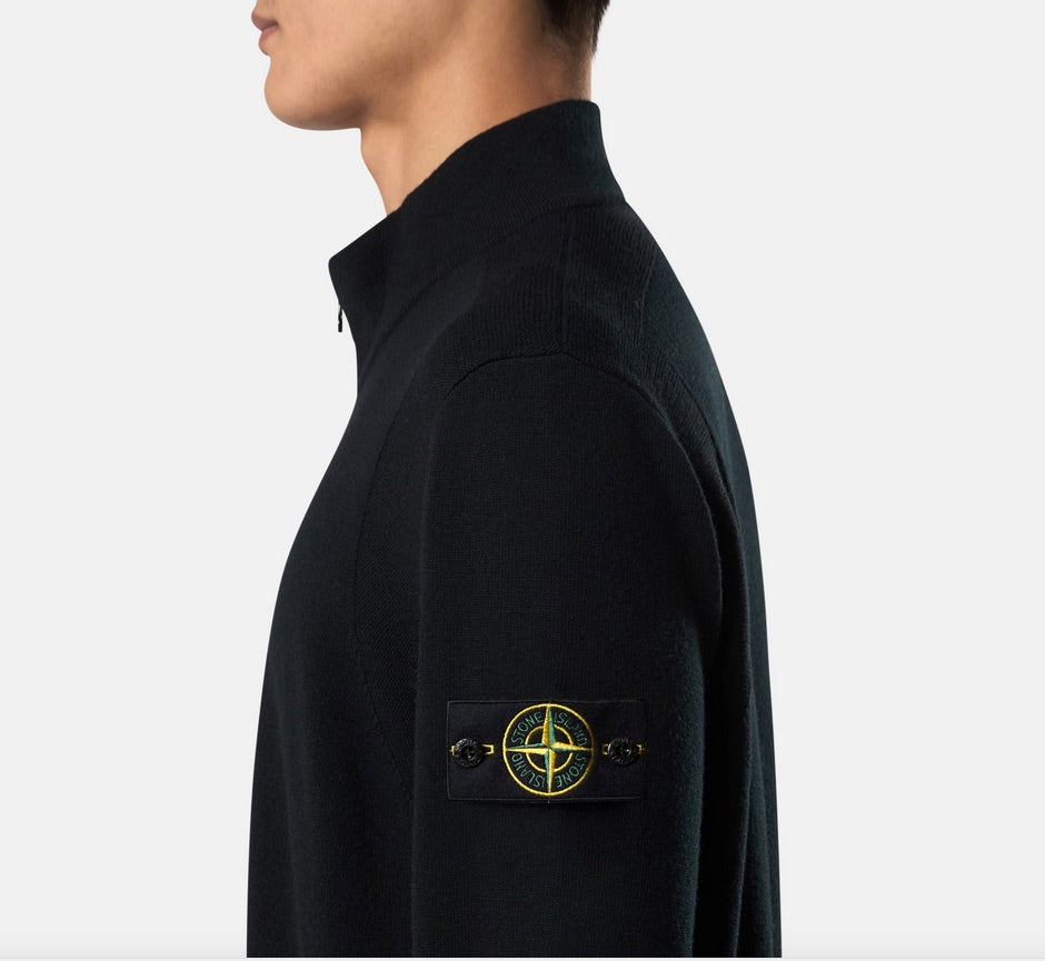 Stone Island - Cardigan Full Zip Rws. - Nero