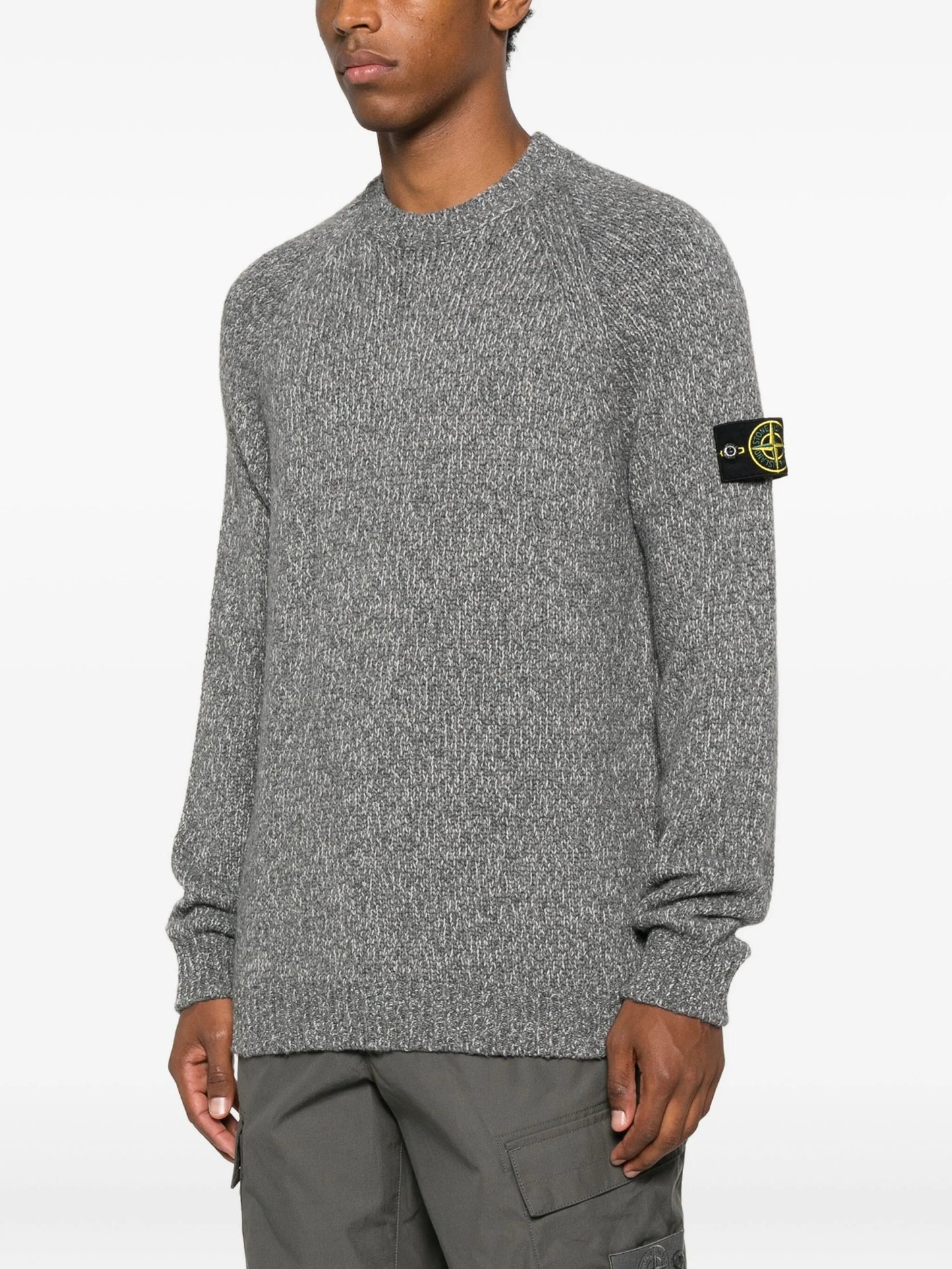 Stone Island - Crew Neck Mouline. - Grigio
