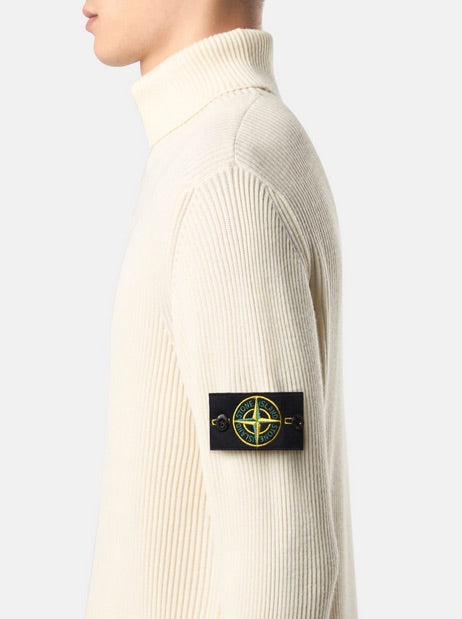 Stone Island - T-Neck Costa Inglese - Burro