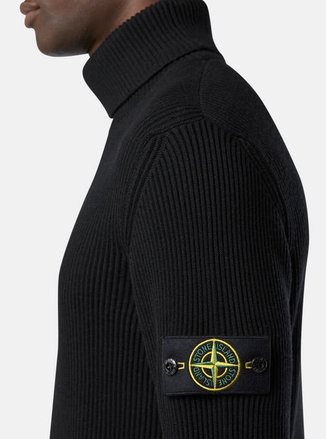 Stone Island - T-Neck Costa Inglese - Nero