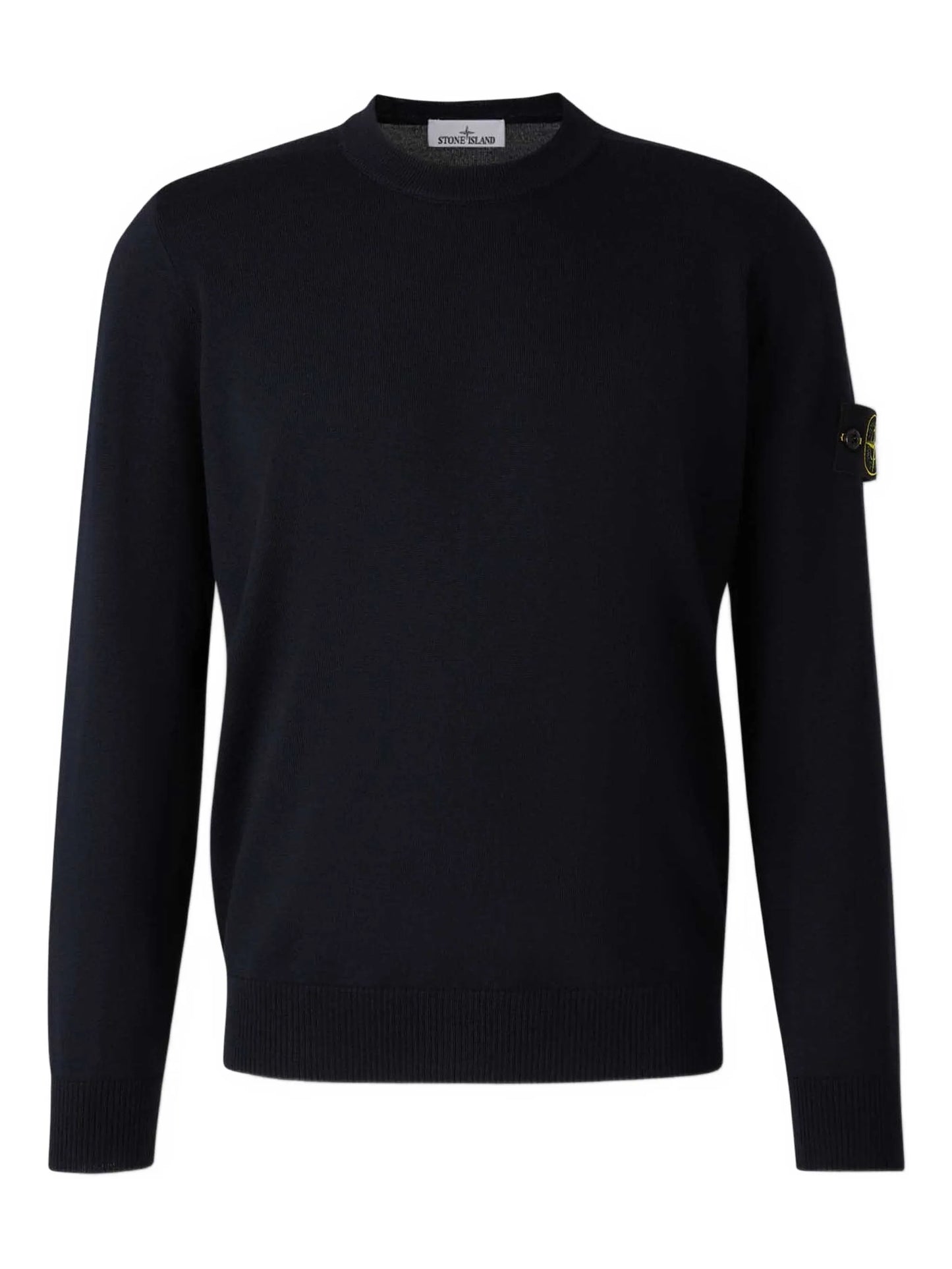 Stone Island - Crew Neck Merino. - Blu