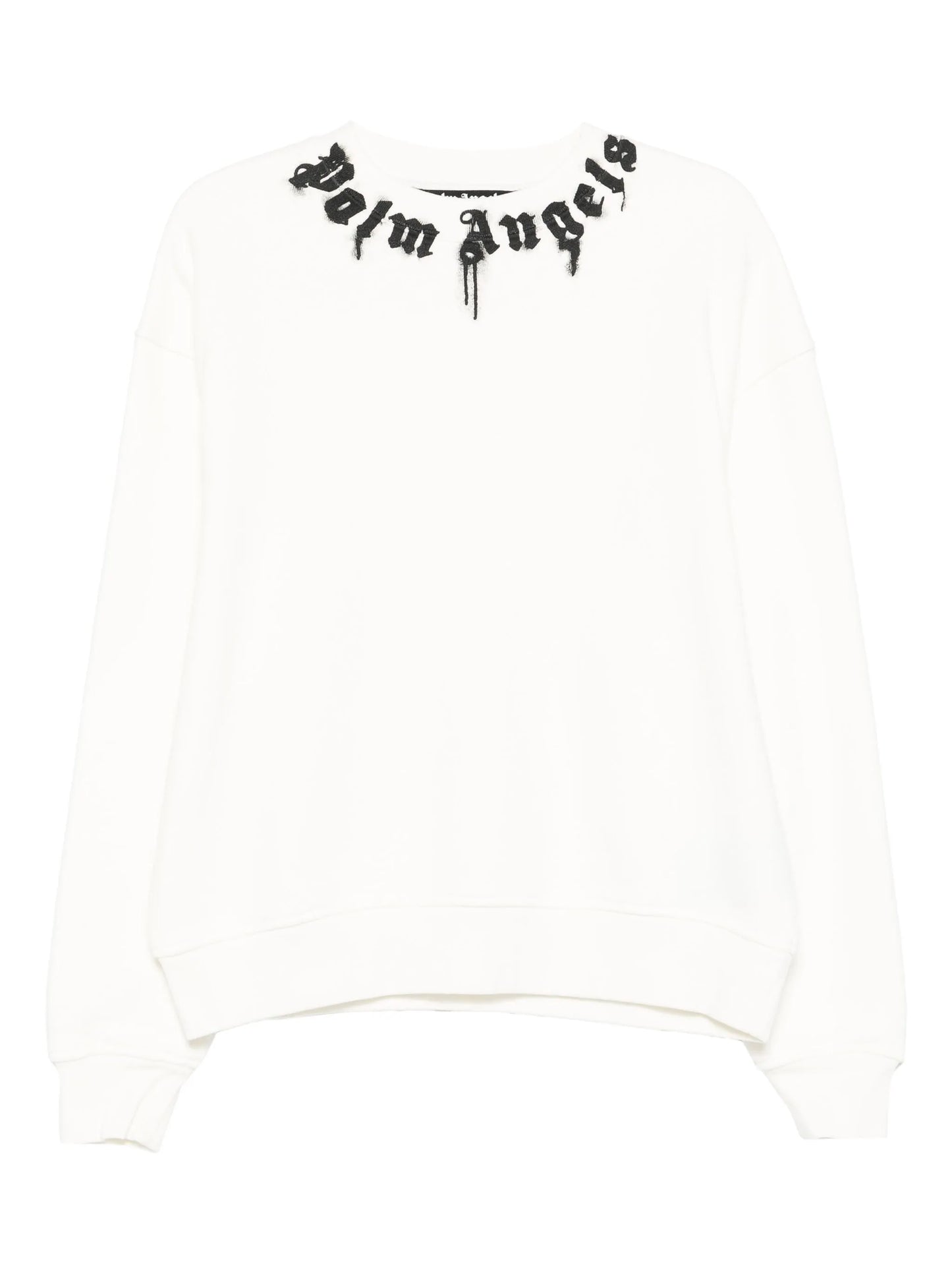 Palm Angels - Neck Logo Reg Crew - Bianco