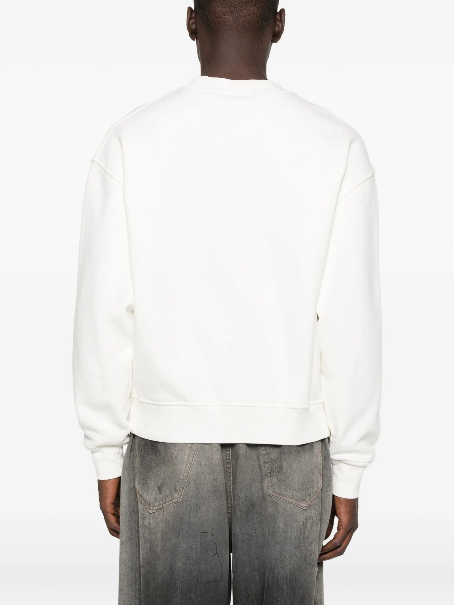 Palm Angels - Neck Logo Reg Crew - Bianco