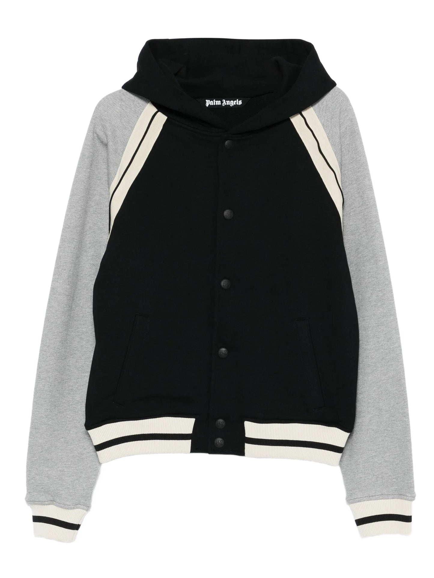 Palm Angels - Curved Logo Track Varsity - Grigio