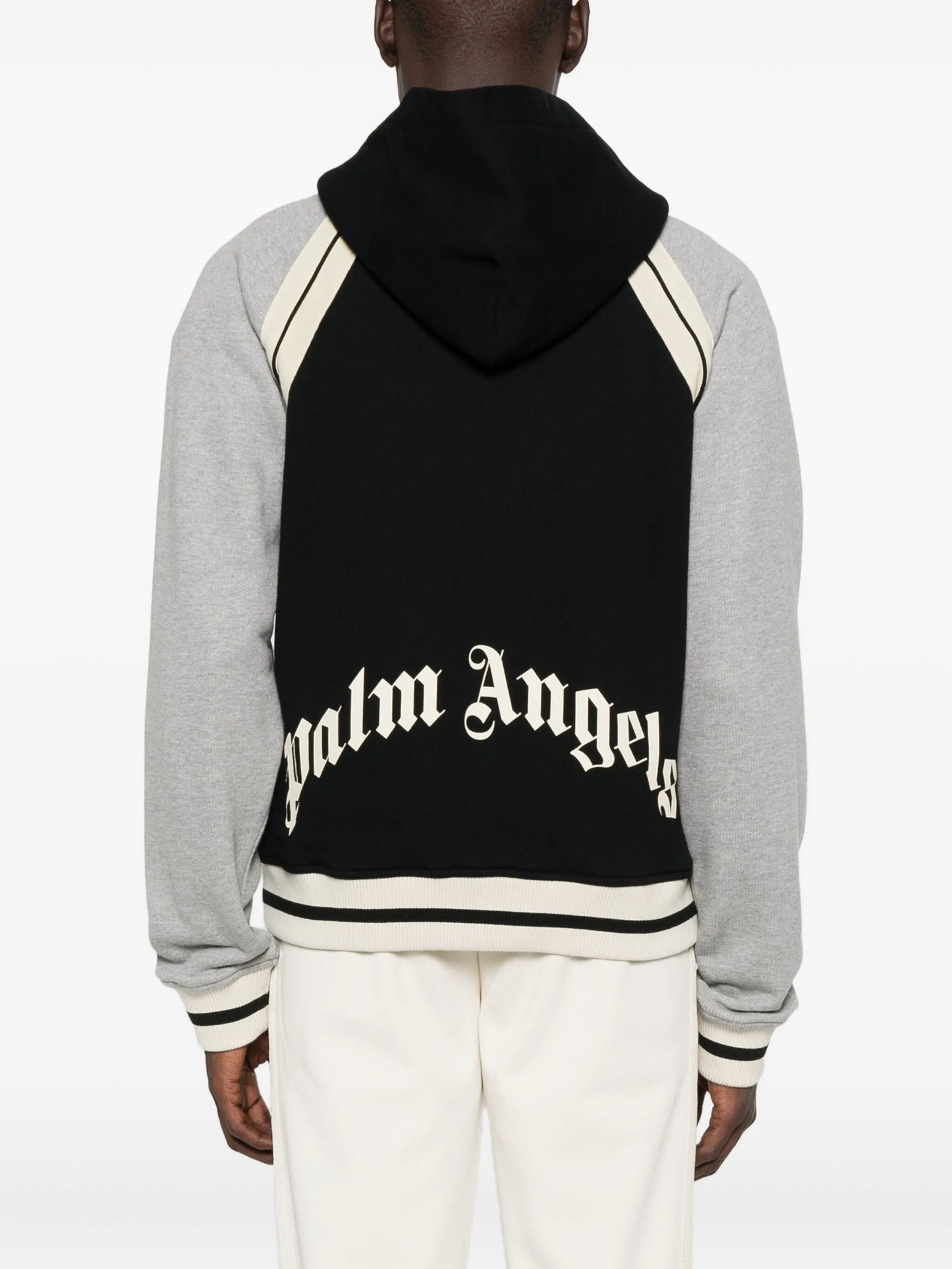Palm Angels - Curved Logo Track Varsity - Grigio