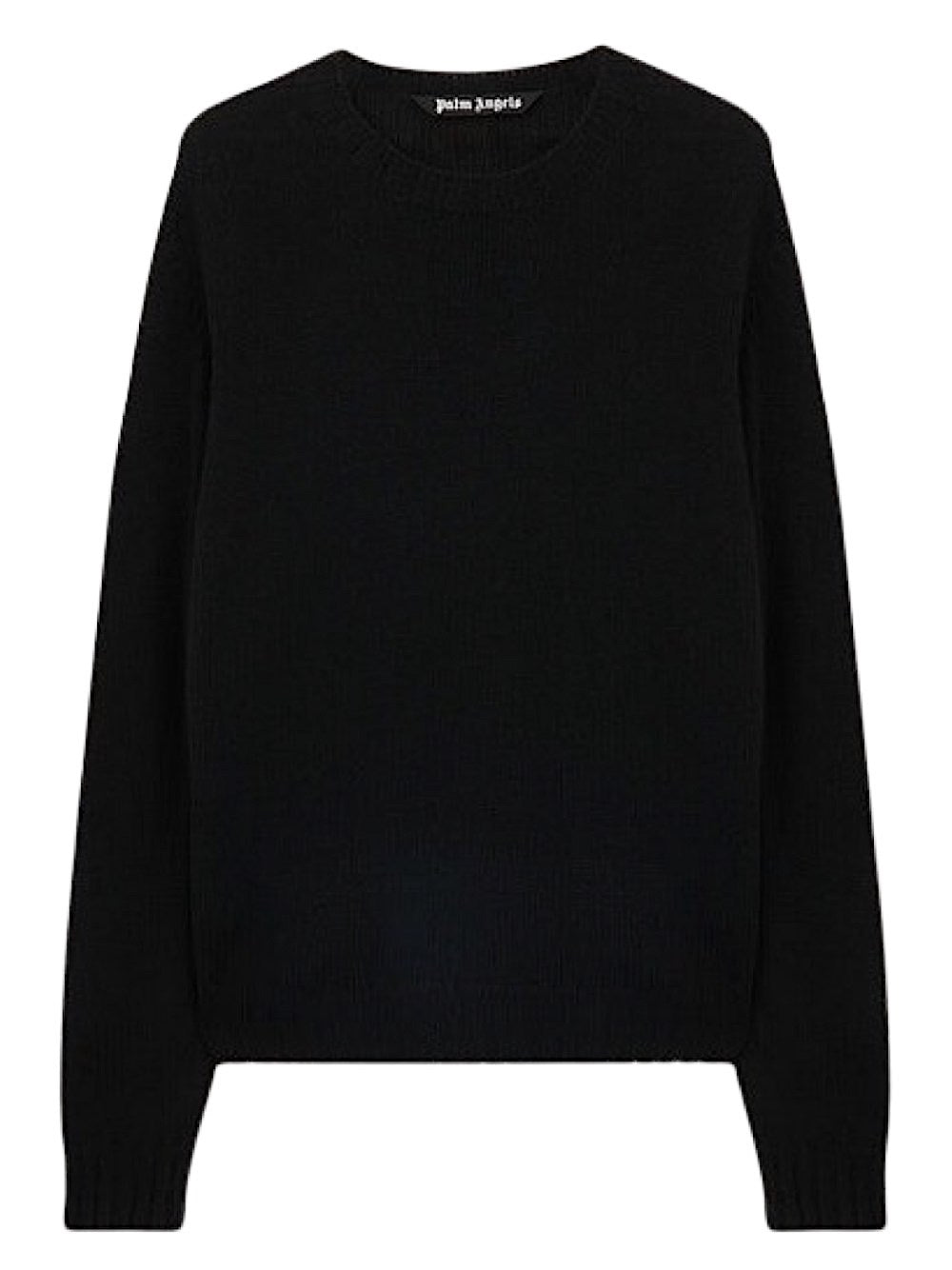 Palm Angels - Curved Logo Sweater - Nero