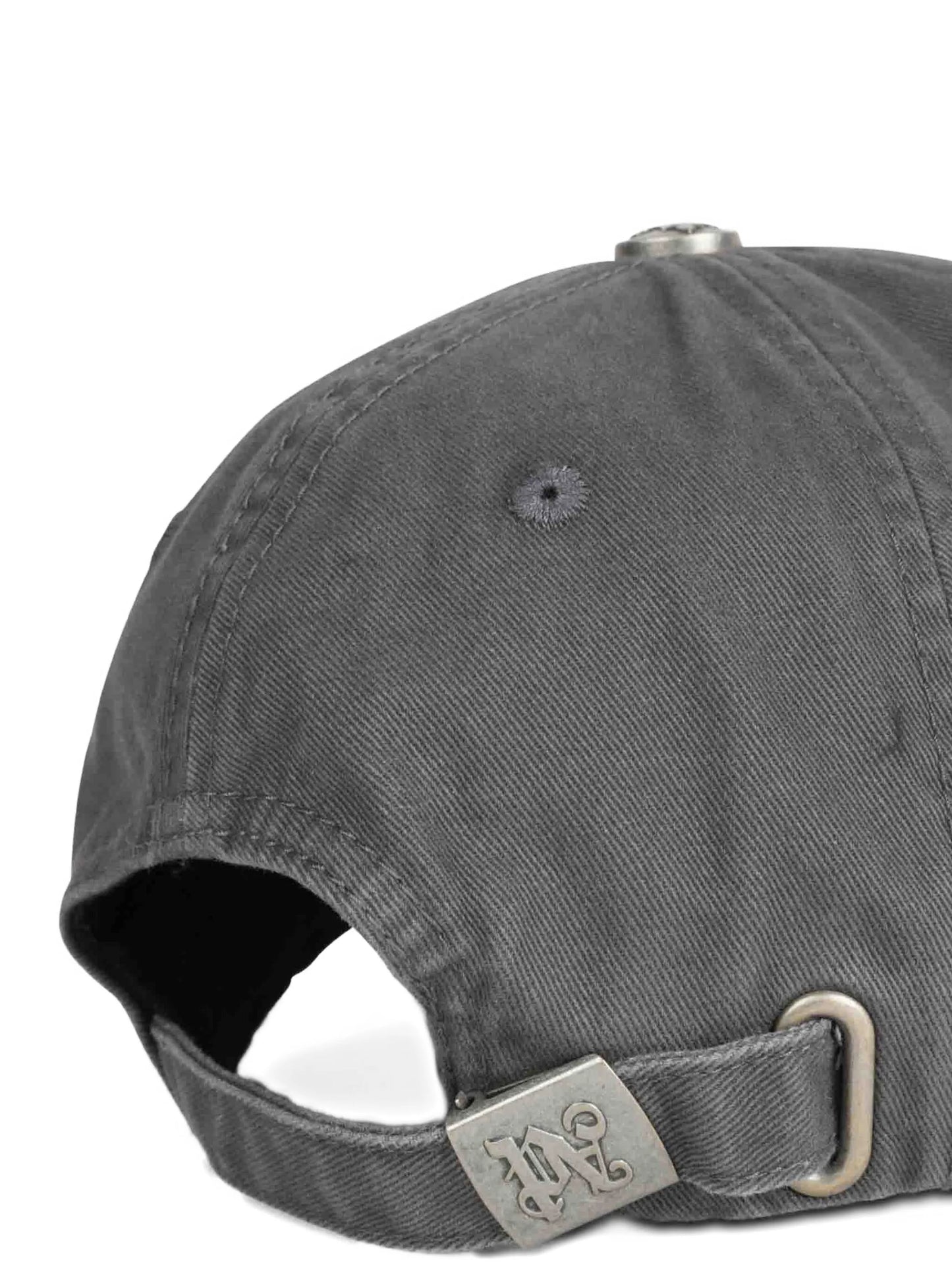 Palm Angels - Curved Logo Distressed Cap - Antracite