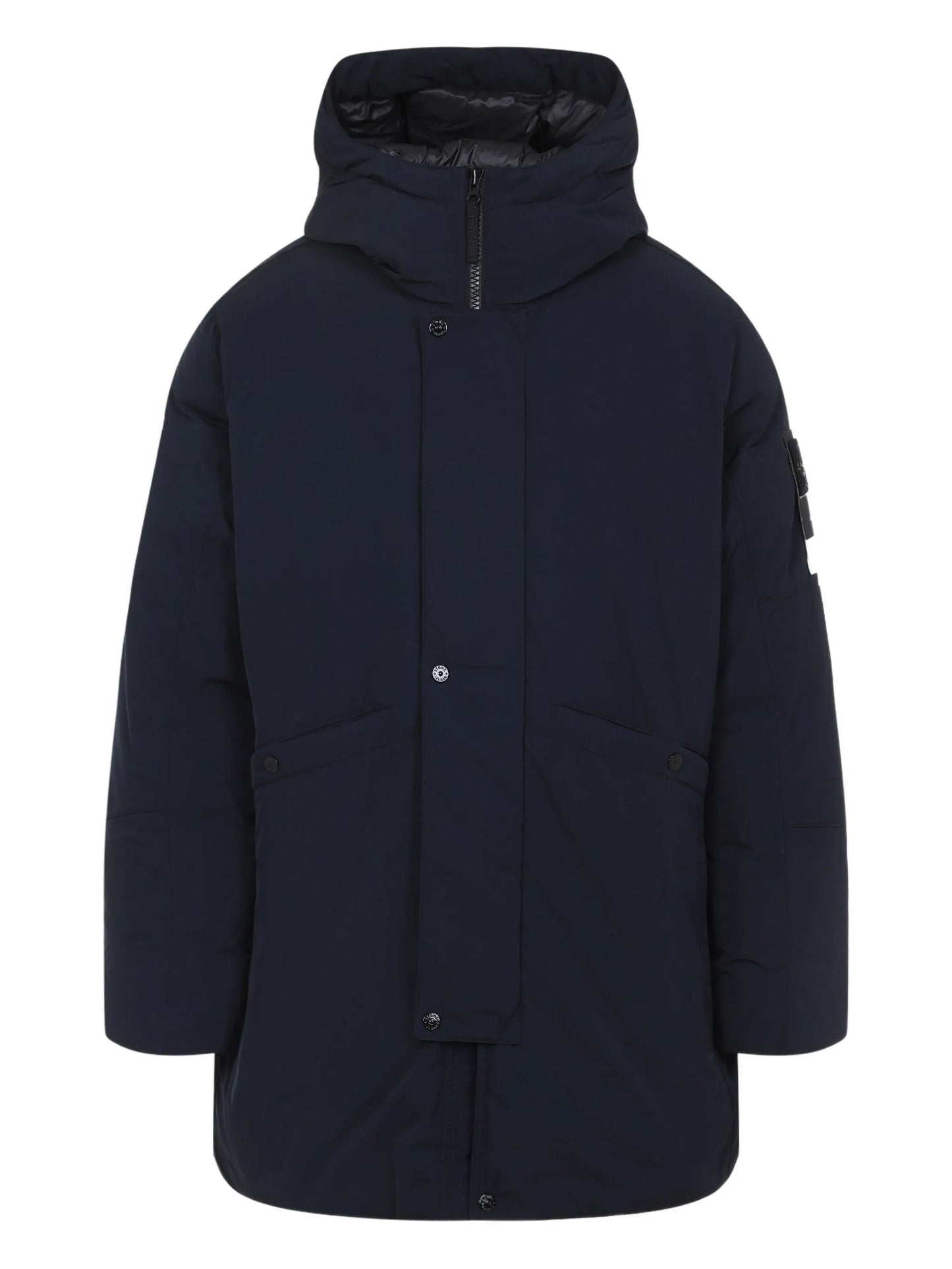 Stone Island - Long Parka. - Blu