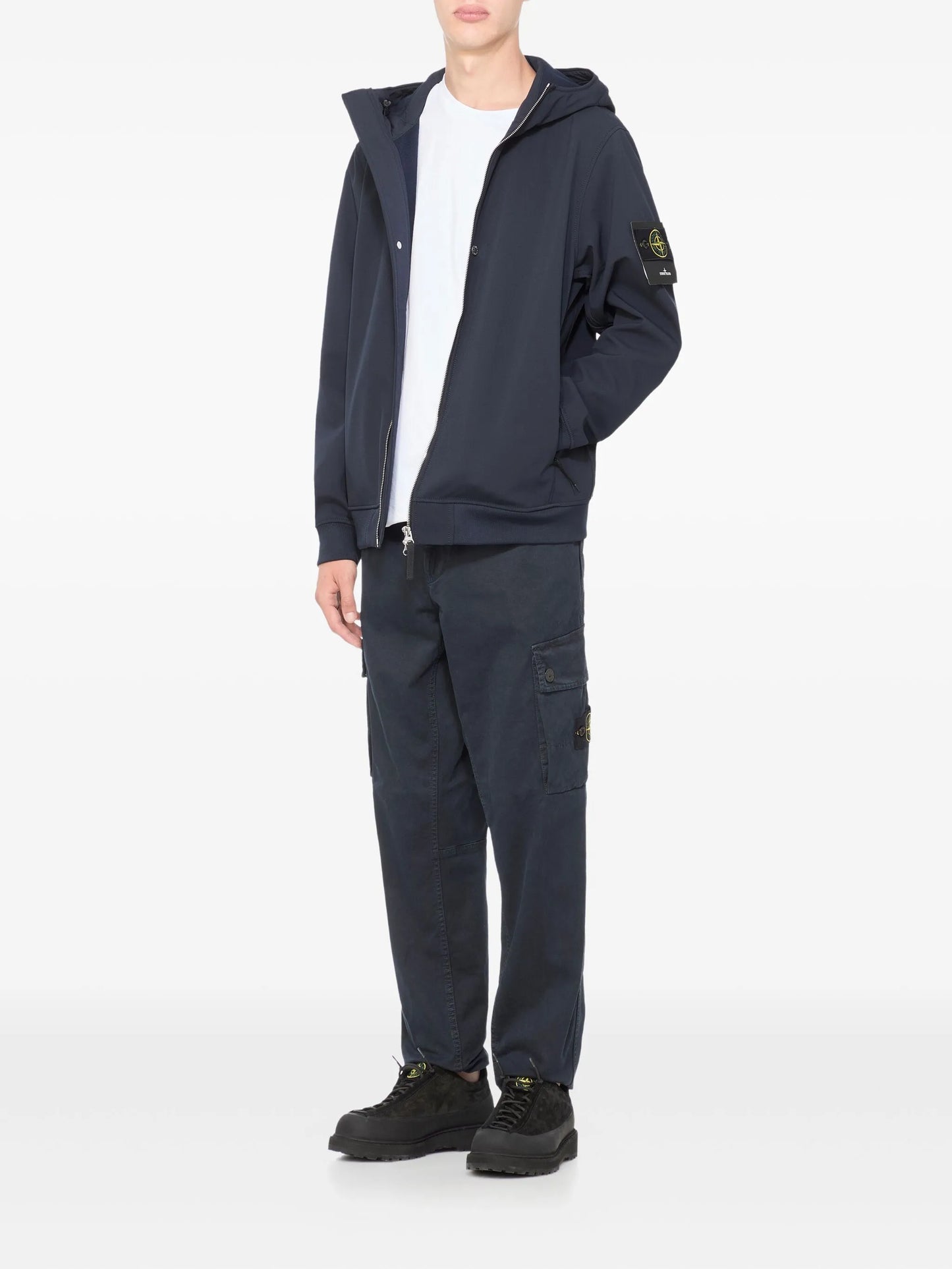 Stone Island - Jacket Soft Shell. - Blu