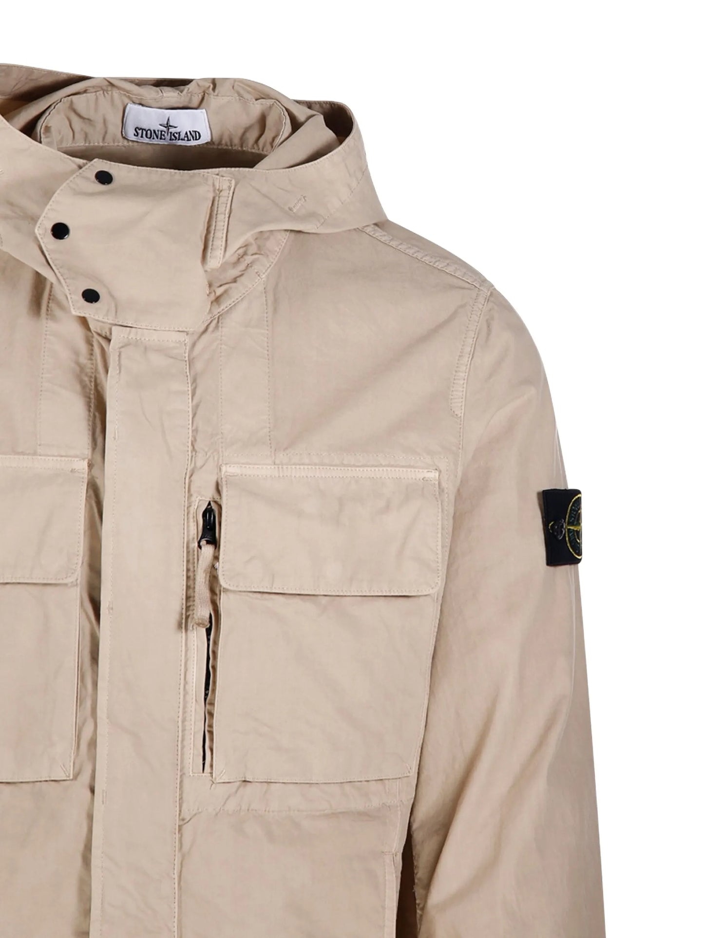 Stone Island - Short Parka. - Beige