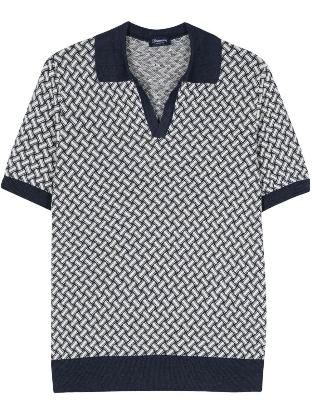 Drumohr - Polo M/C Biscottino - Blu