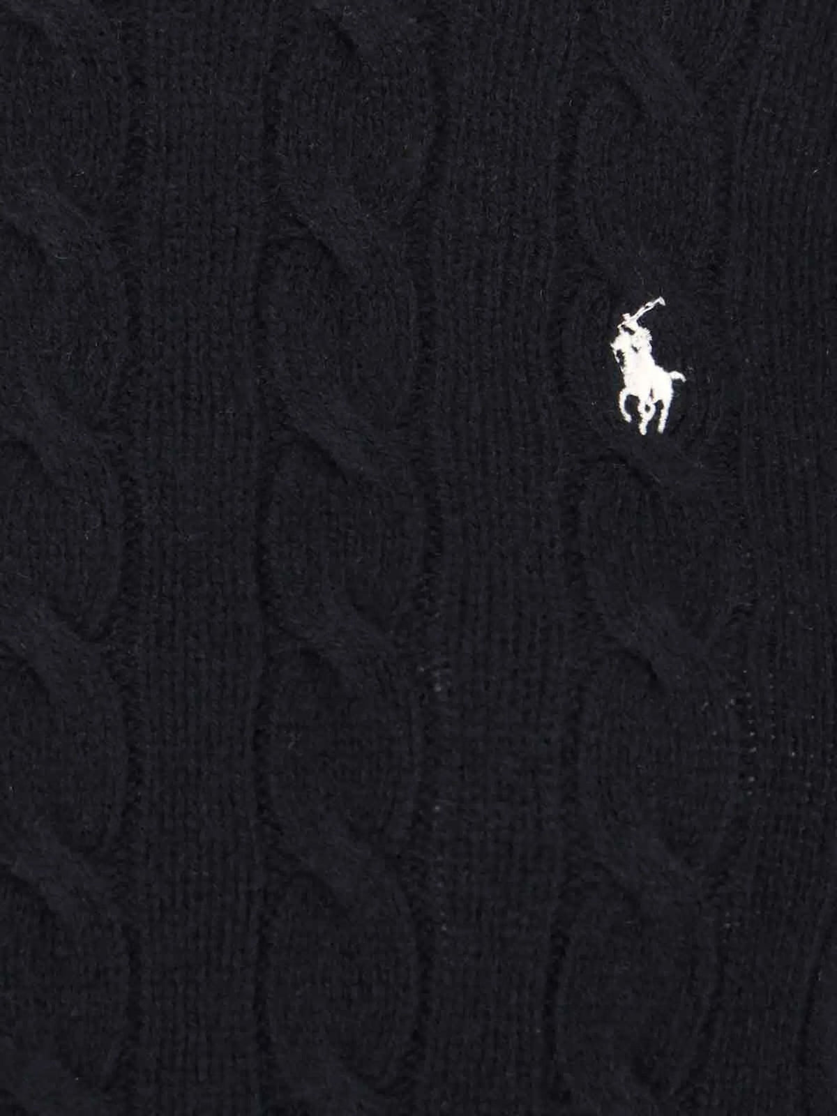 Maglione Trecce Girocollo - Nero