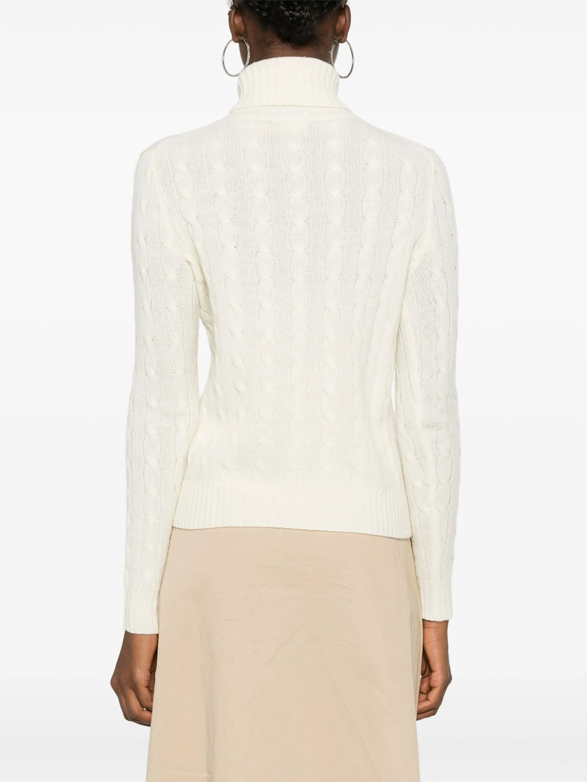 Maglione A Collo Alto - Bianco