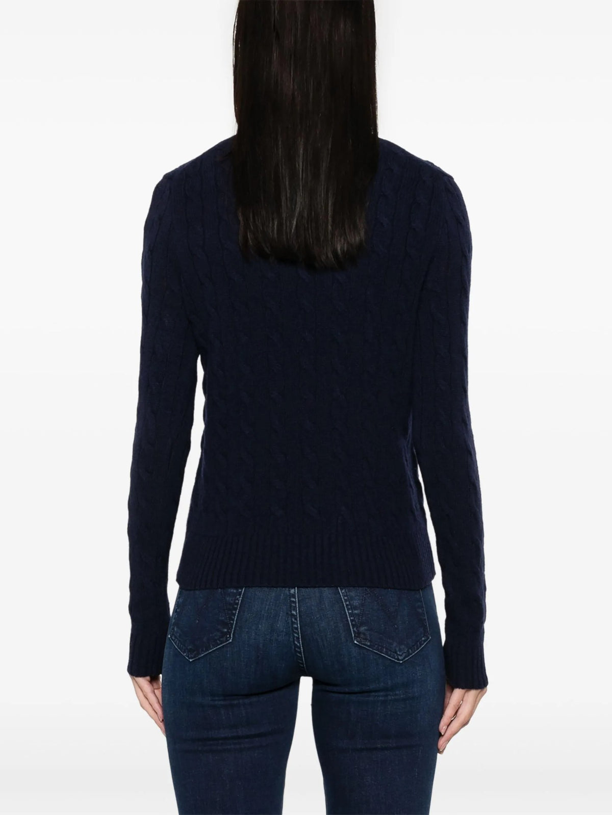 Maglione A Collo Alto - Blu