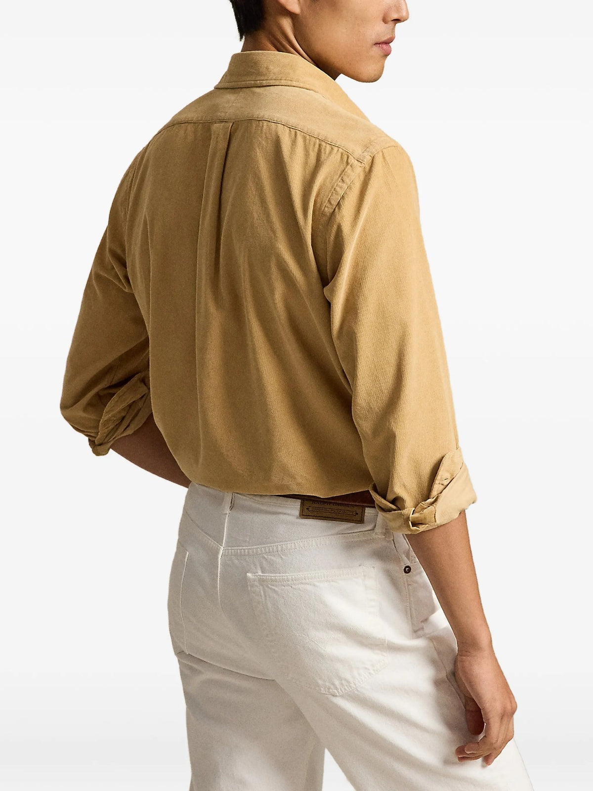 Camicia In Velluto A Coste - Beige