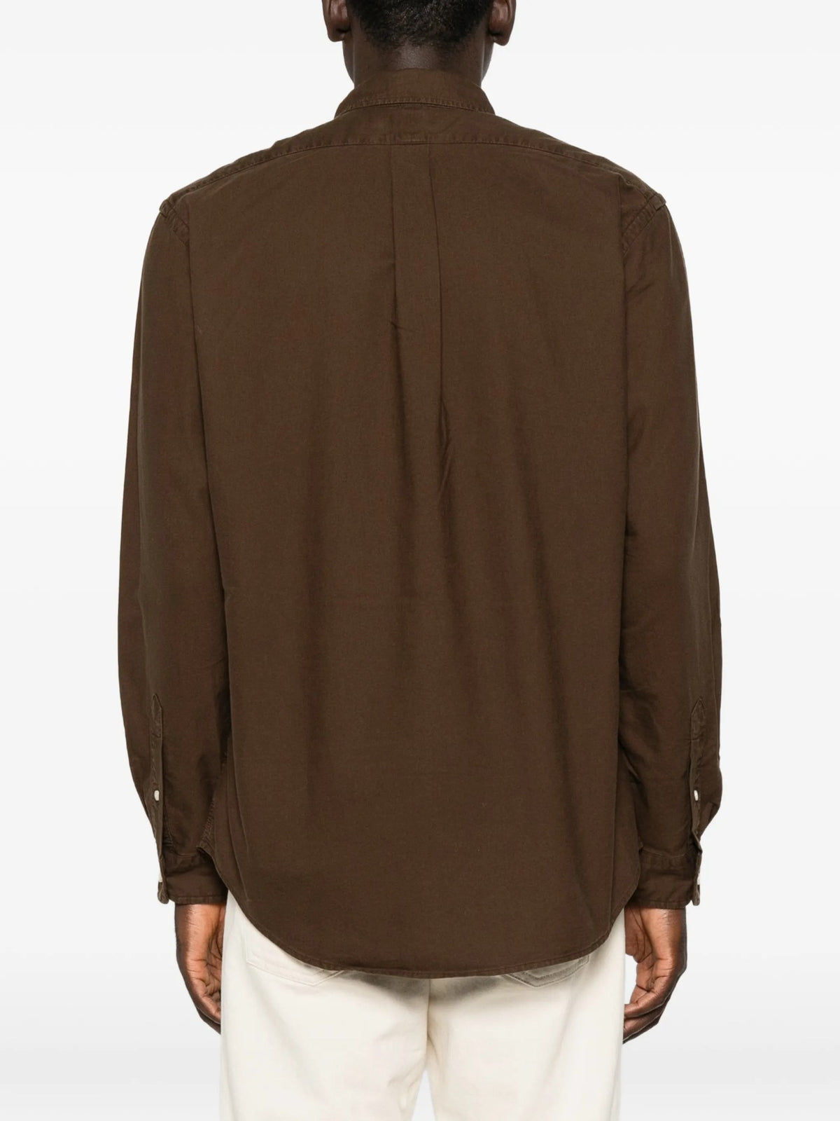 Camicia Con Ricamo - Marrone