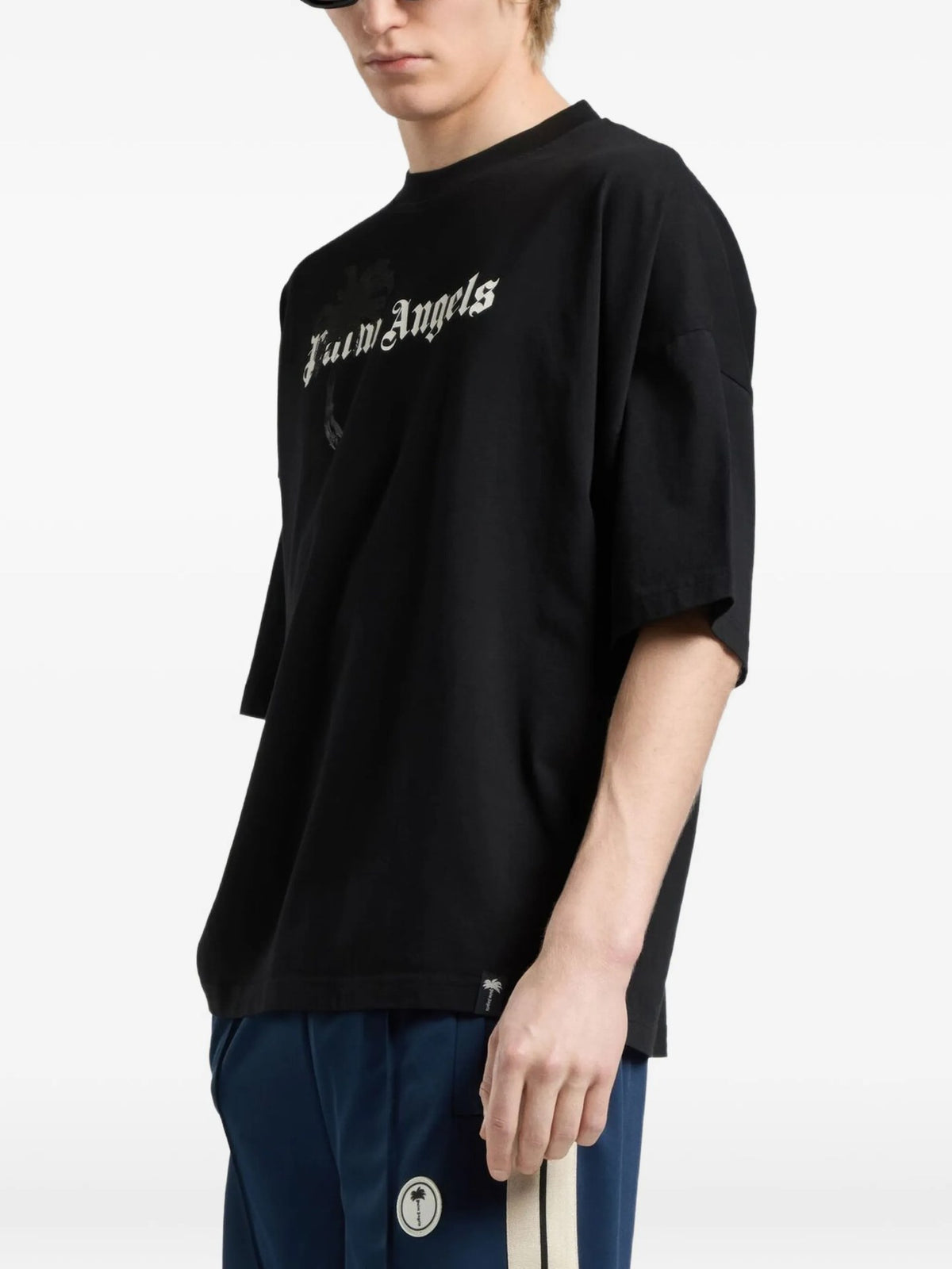 Palm Drift Loose Tee - Nero