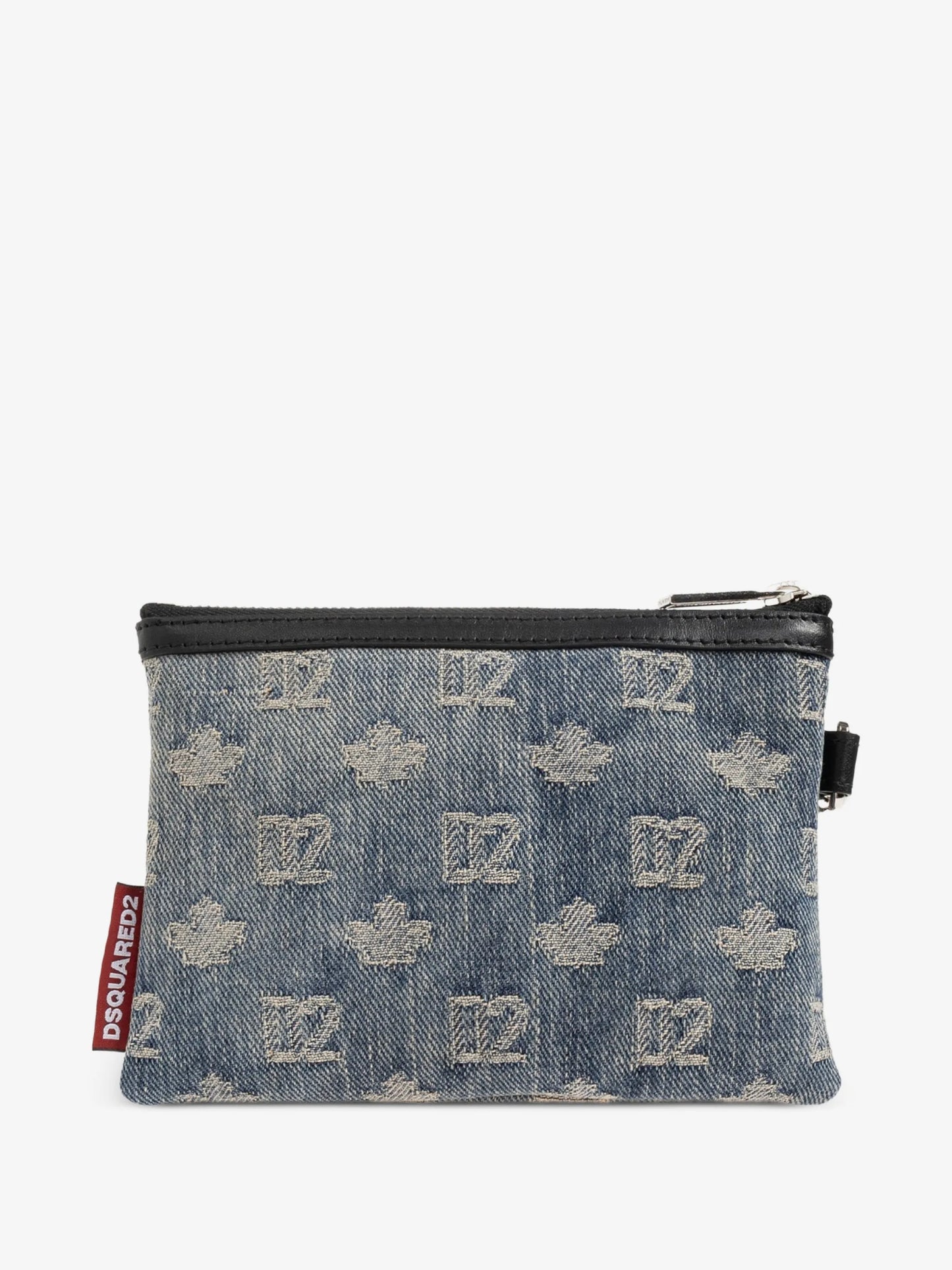 Dsquared2 - Neck Pouch Denimmonogram+Vitello - Azzurro