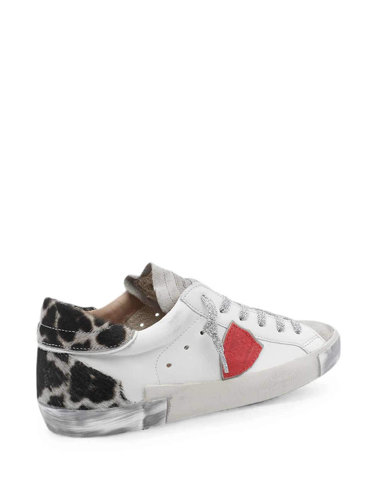 Sneakers Prsx Leopardate - Bianco