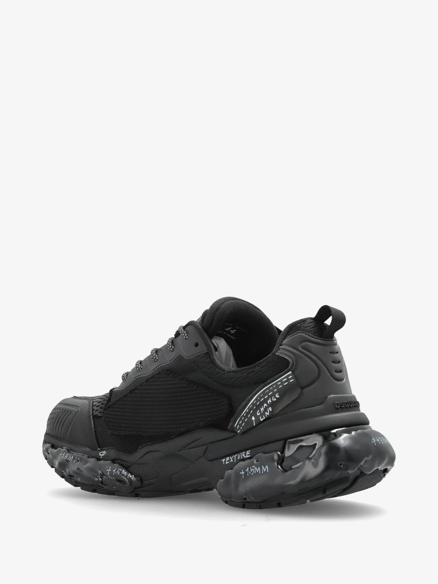 Dsquared2 - Sneakersmesh+Rifrangente+Maglia - Nero