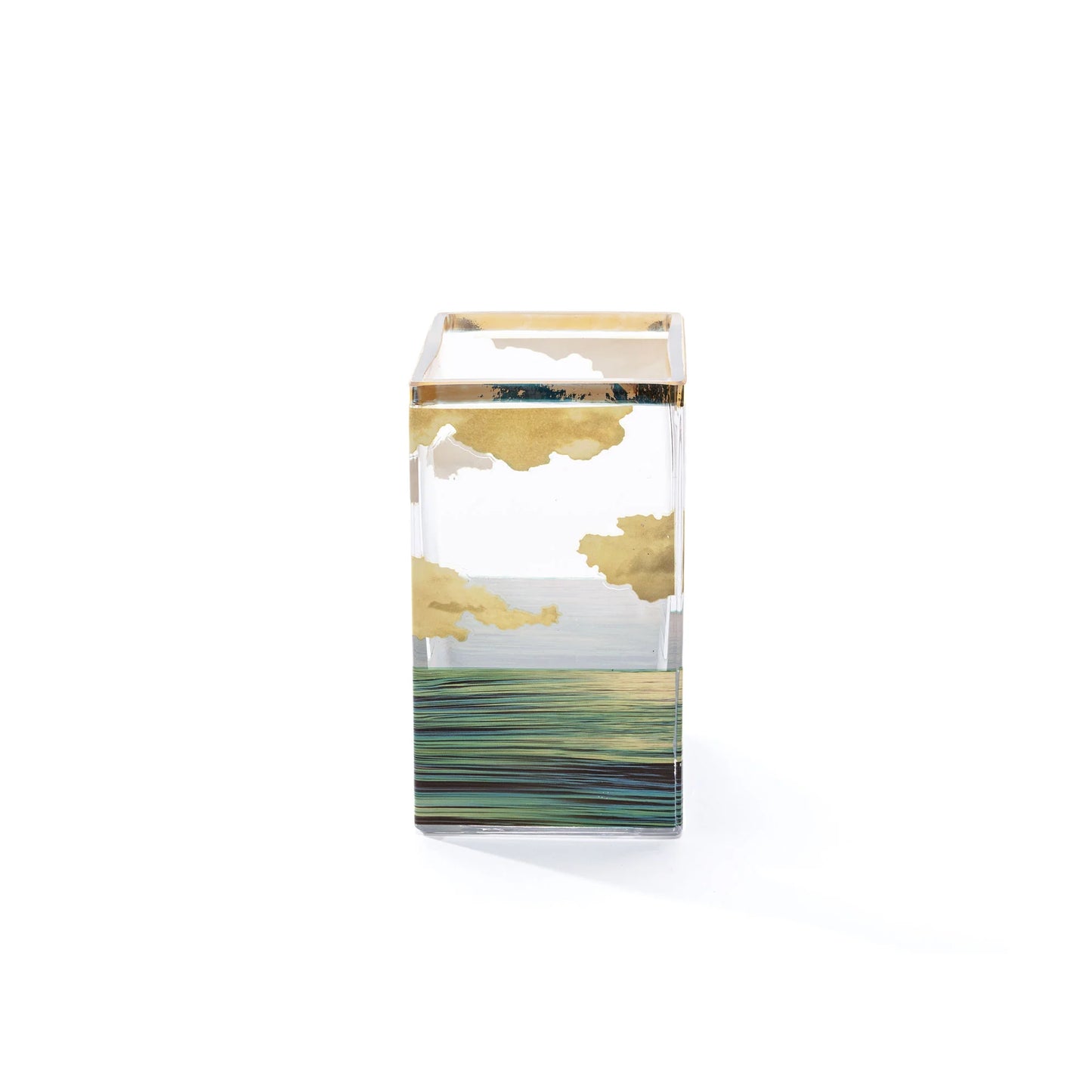 Seletti - Vaso In Vetro "Toiletpaper" Cm. 10x8 H.14 - Sea Girl - Multicolor