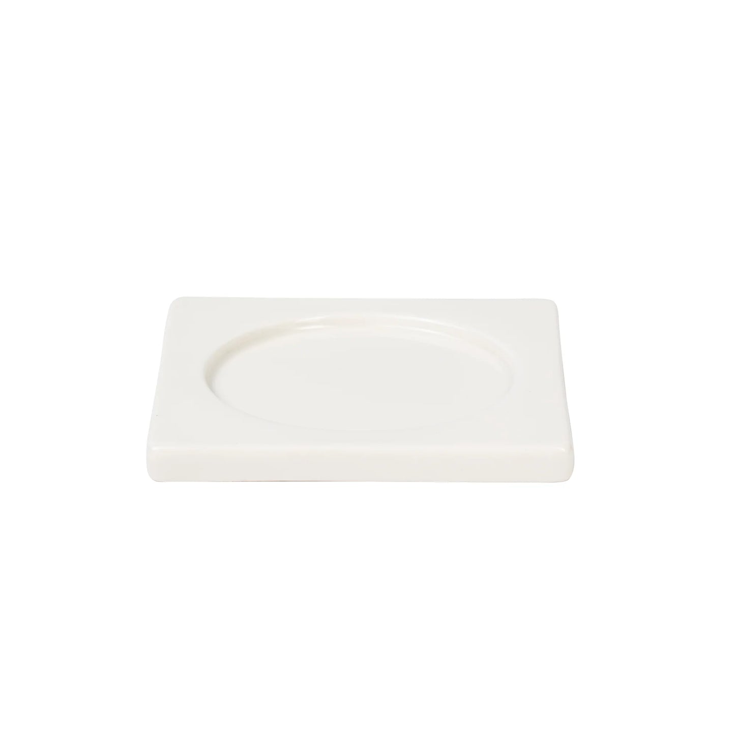 Seletti - Supporto In Porcellana Per Candela - 10 X 10 H. 1 Cm - Bianco - Bianco