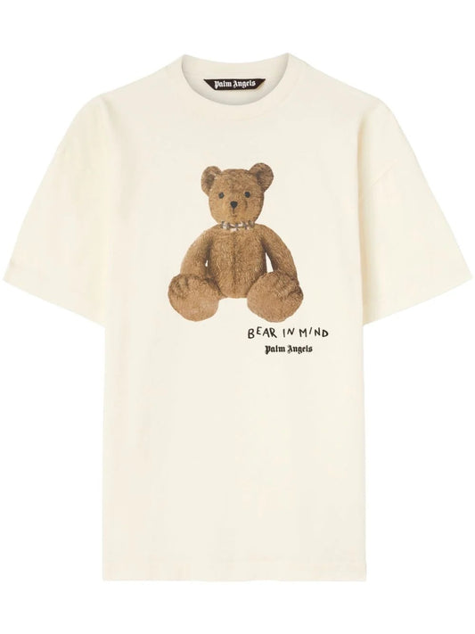 Palm Angels - Bear In Mind Reg Tee - Bianco