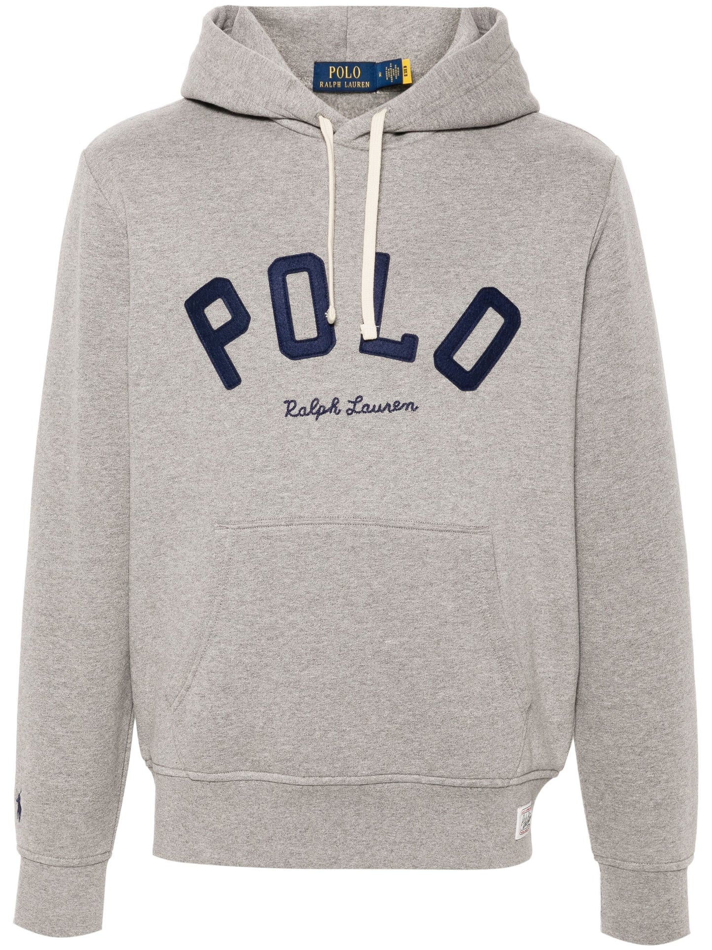 Ralph Lauren - Felpa Cappuccio Scritta - Grigio