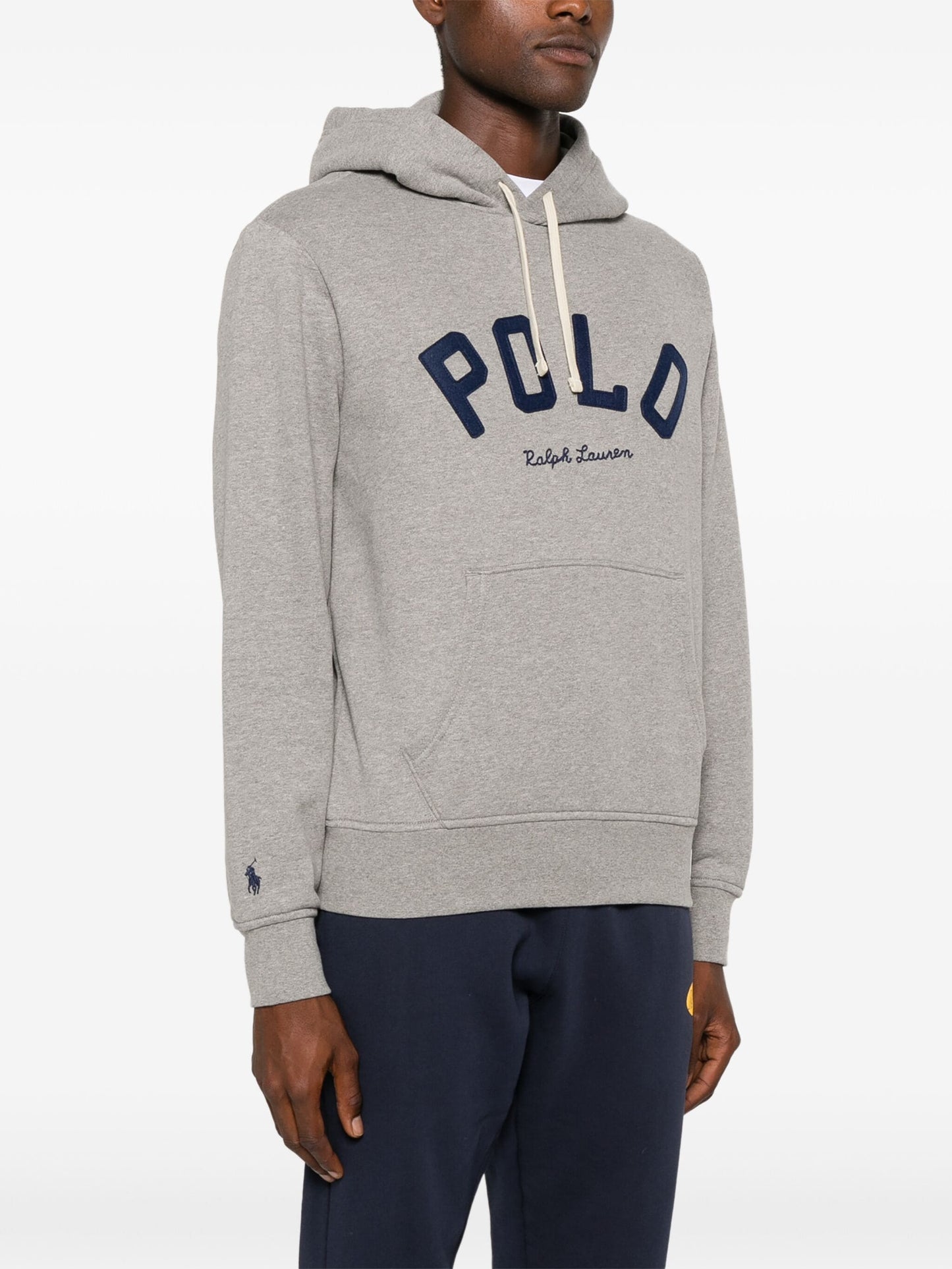 Ralph Lauren - Felpa Cappuccio Scritta - Grigio