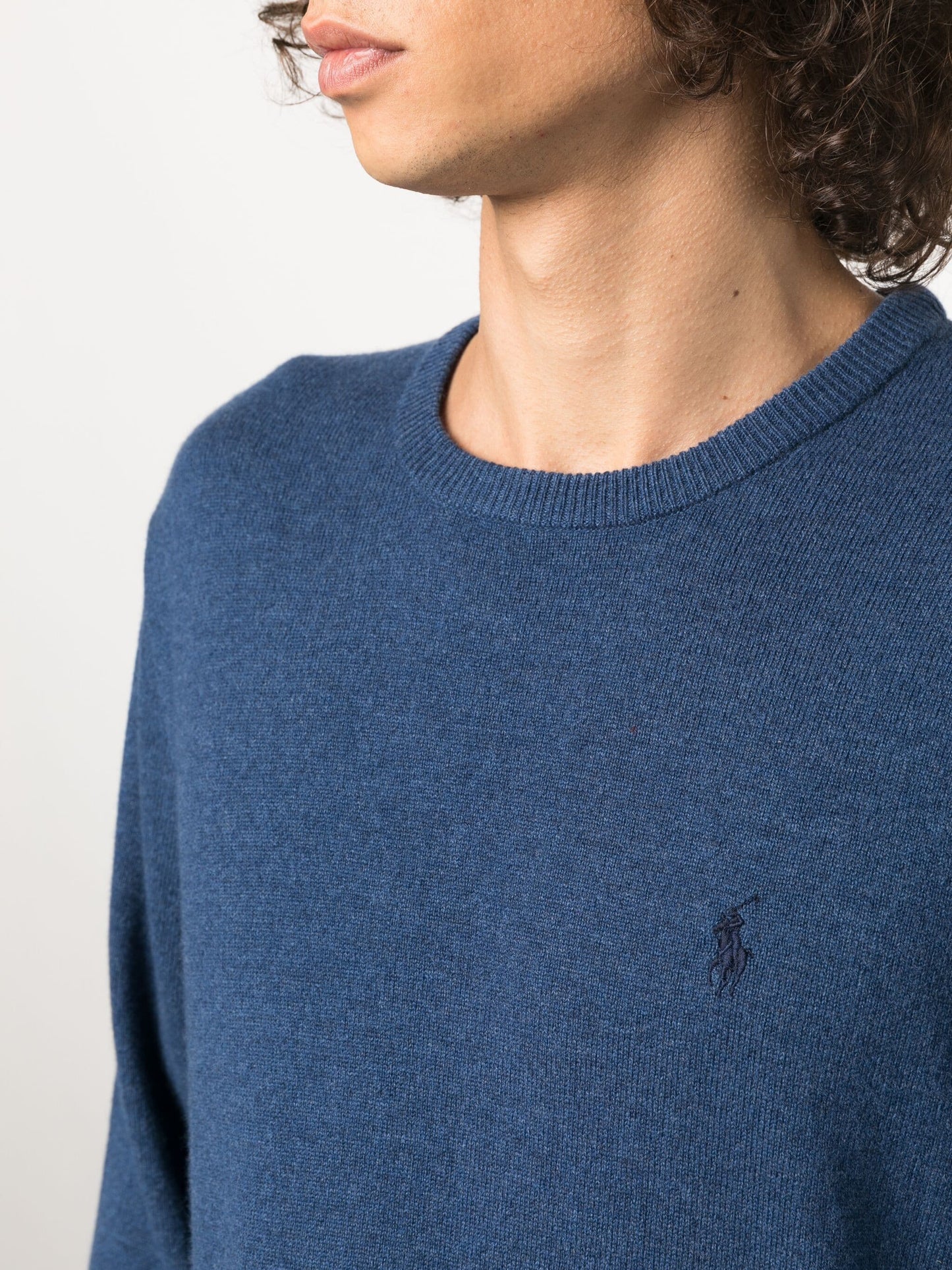 Ralph Lauren - Lambswool Girocollo - Blu Avio