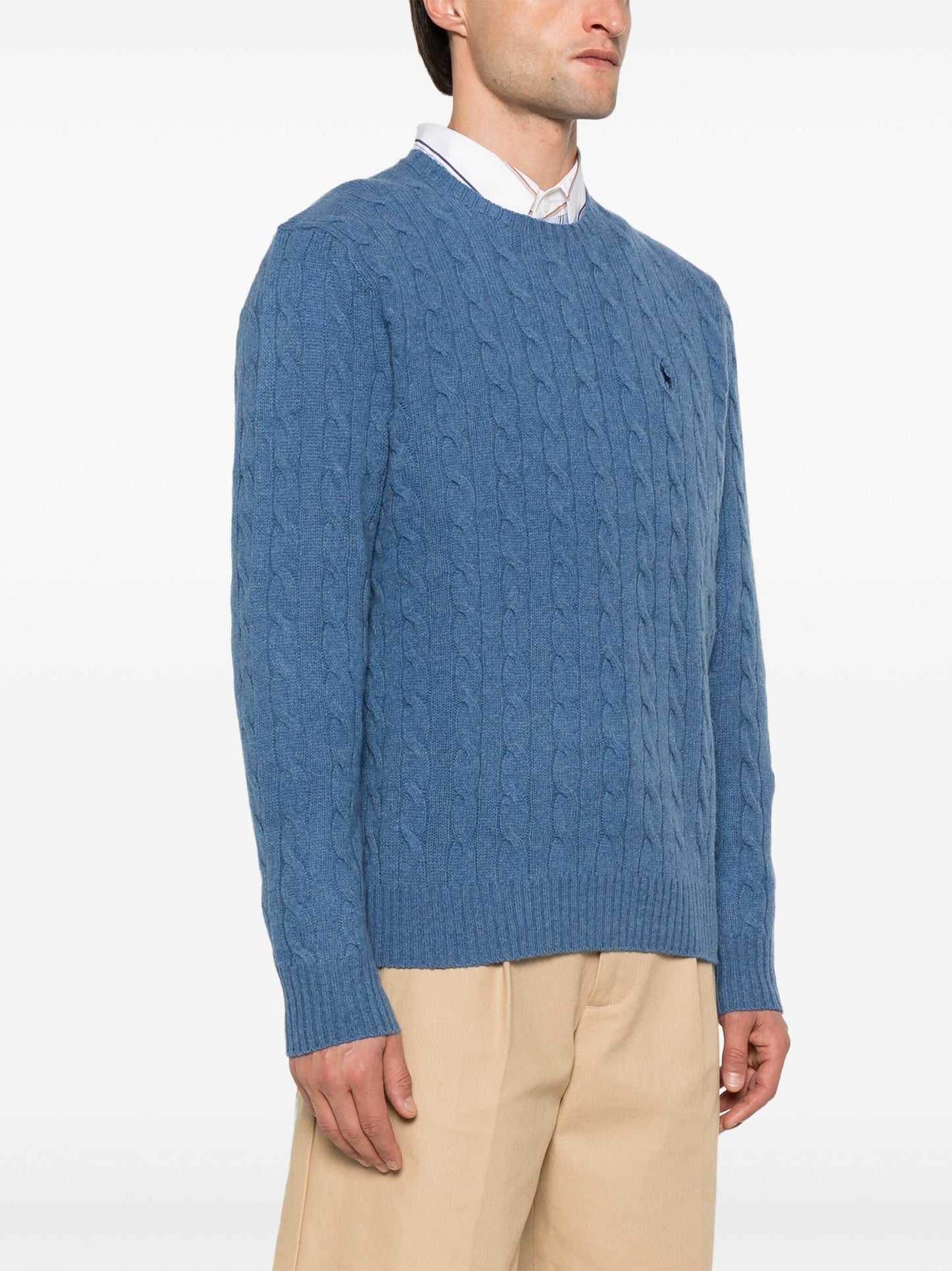 Ralph Lauren - Treccia Girocollo - Blu Avio