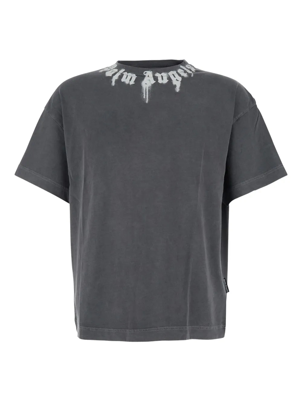 Palm Angels - Neck Logo Reg Tee - Grigio