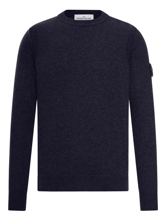 Stone Island - Crew Neck Lambswool. - Blu