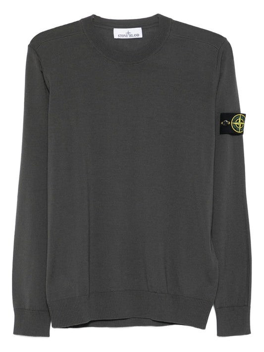 Stone Island - Crew Neck Merino. - Grigio