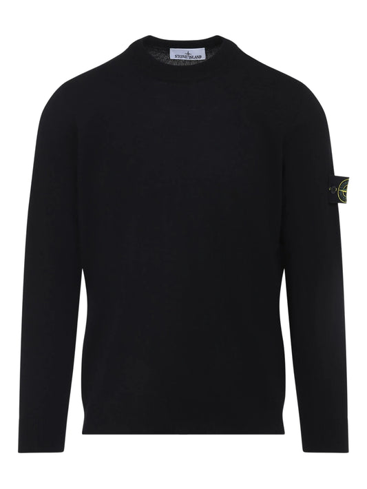 Stone Island - Crew Neck Merino. - Nero