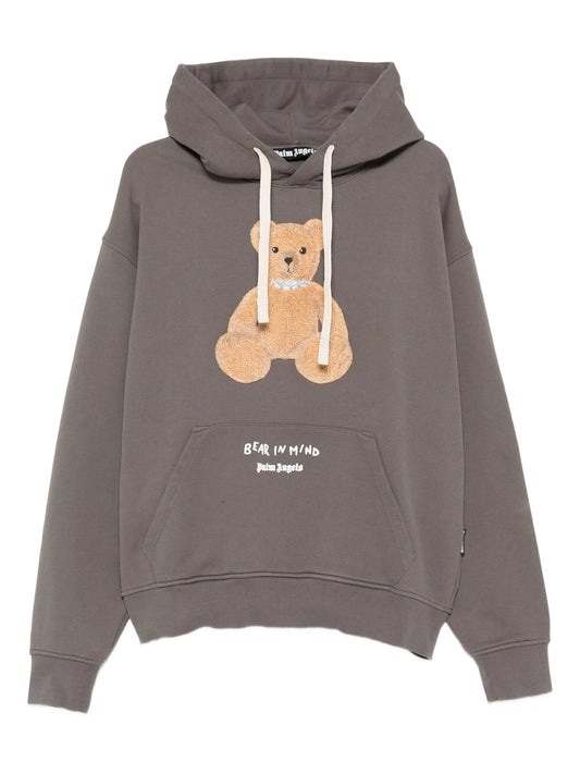 Palm Angels - Bear In Mind Reg Hoody - Grigio
