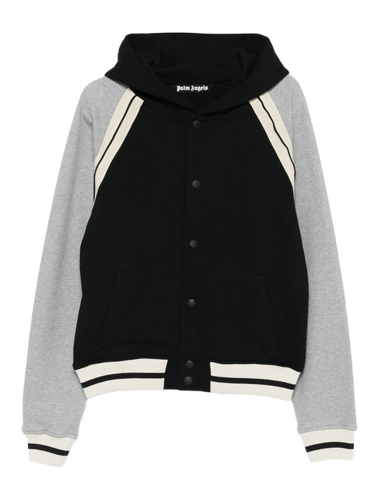 Palm Angels - Curved Logo Track Varsity - Grigio