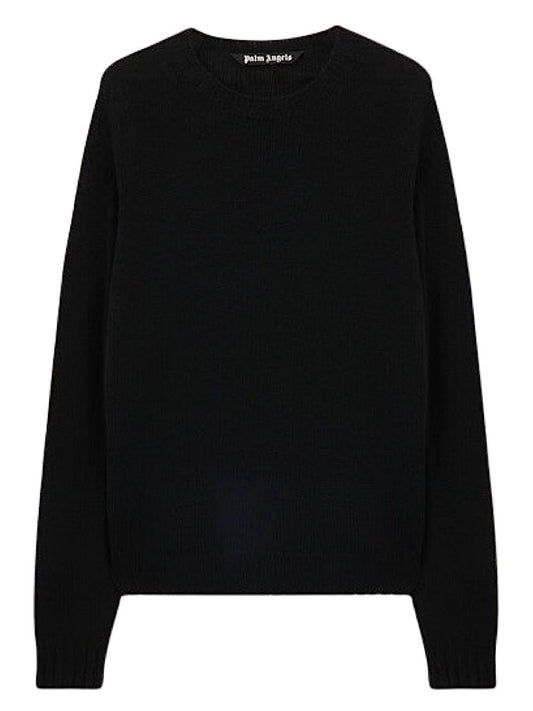 Palm Angels - Curved Logo Sweater - Nero