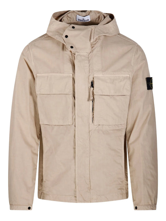 Stone Island - Short Parka. - Beige