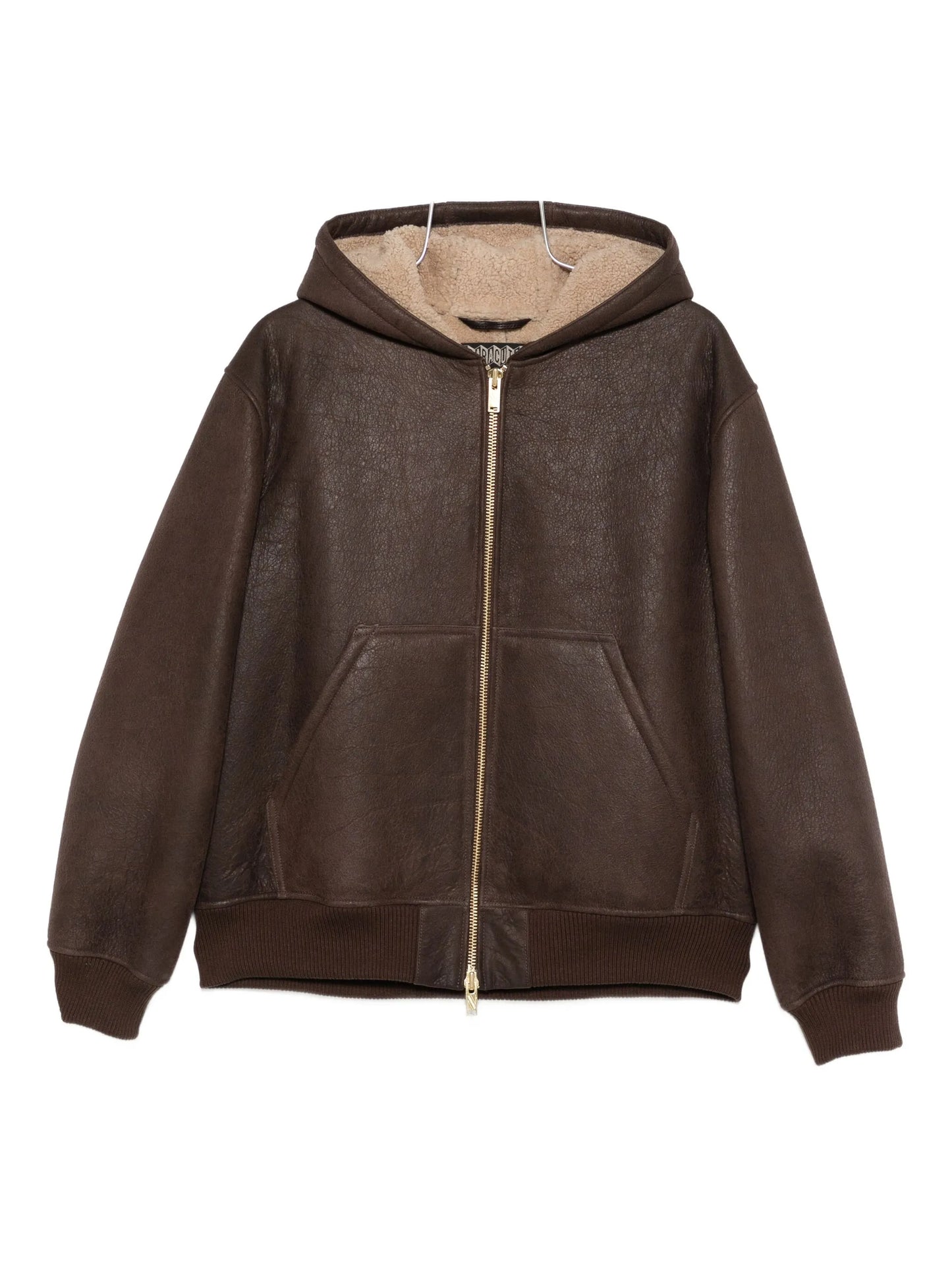Baracuta - Shearling Hoody - Marrone