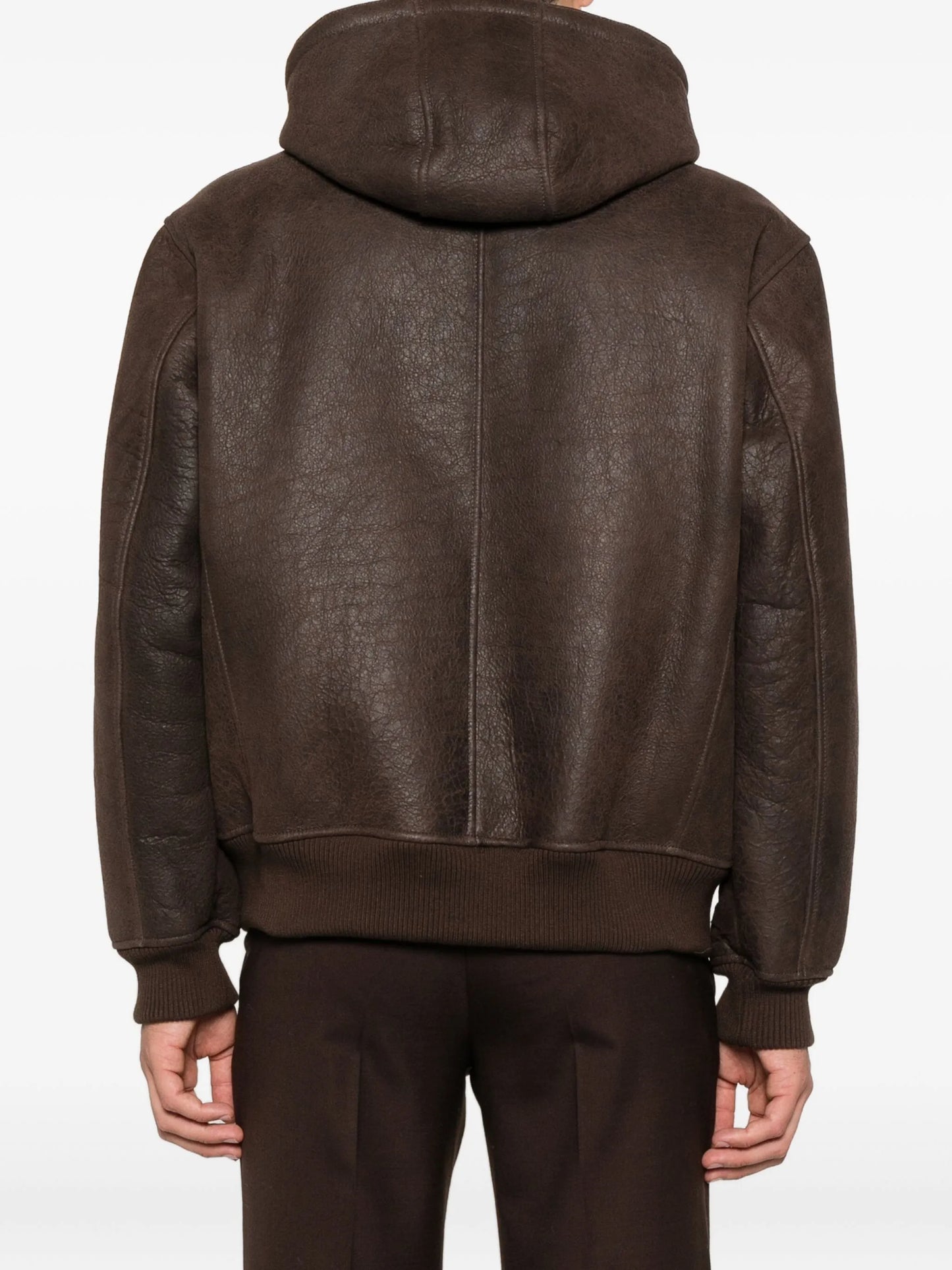 Baracuta - Shearling Hoody - Marrone