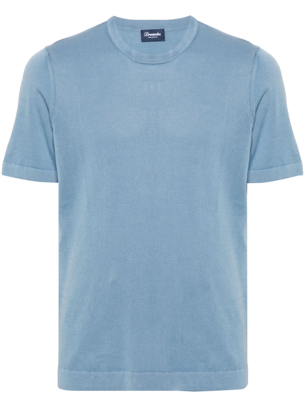 Drumohr - T-Shirt Filo - Azzurro