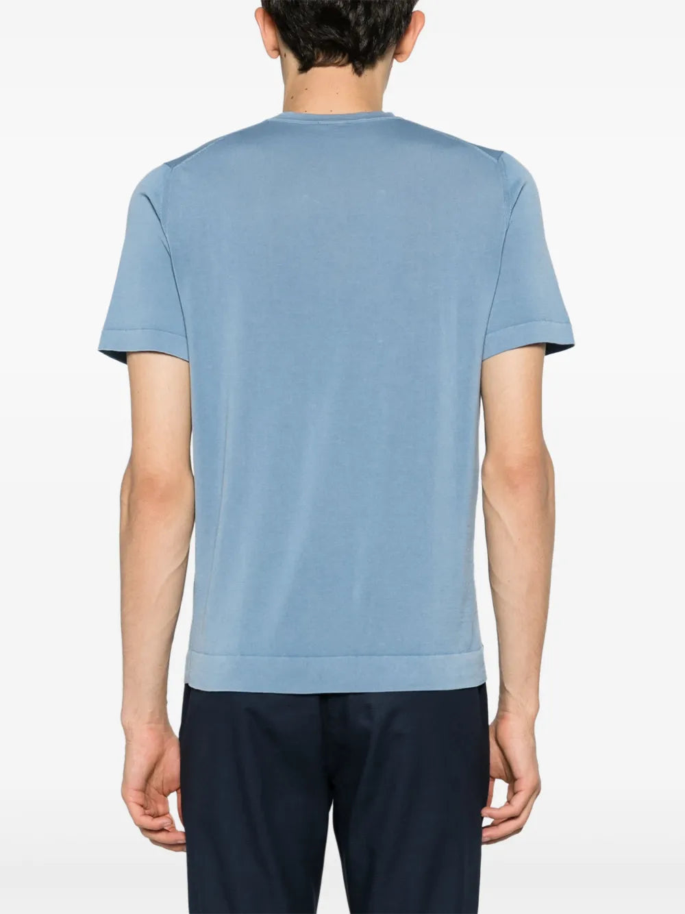Drumohr - T-Shirt Filo - Azzurro