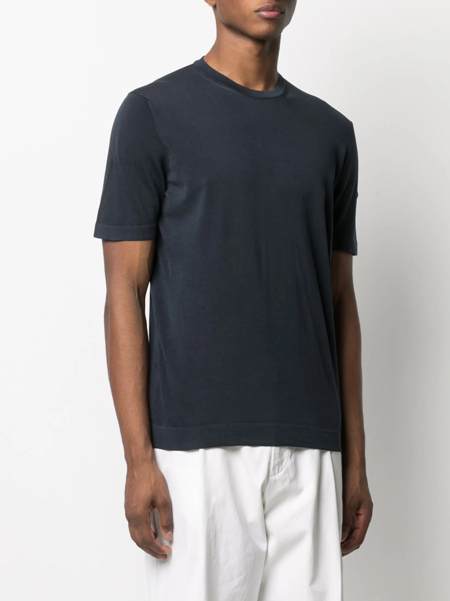 Drumohr - T-Shirt Filo - Blu