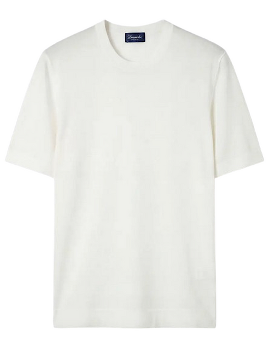 Drumohr - T-Shirt Filo - Bianco